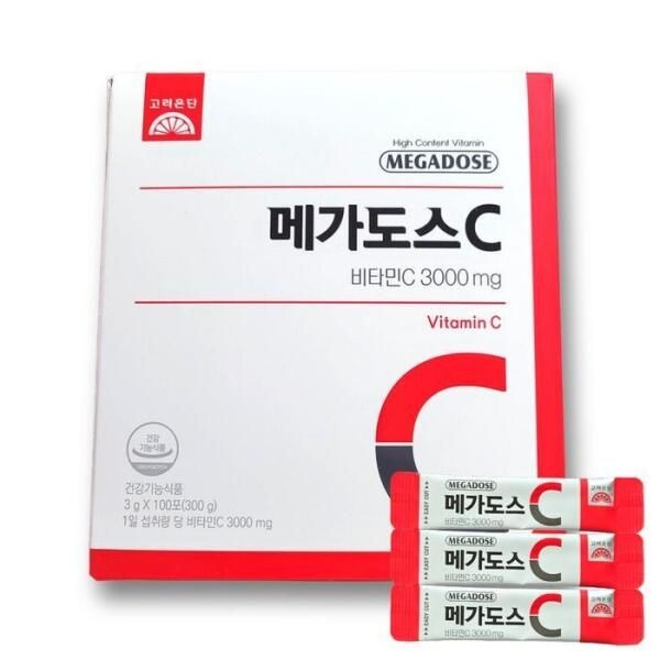 [셀러허브 식품] 고려은단 메가도스C 비타민C 3000 100포