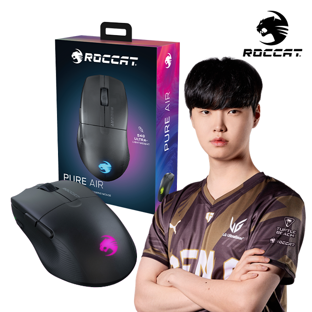 퓨 어 에 어 ROCCAT Pure Air 무선 게이밍 마우스 블랙