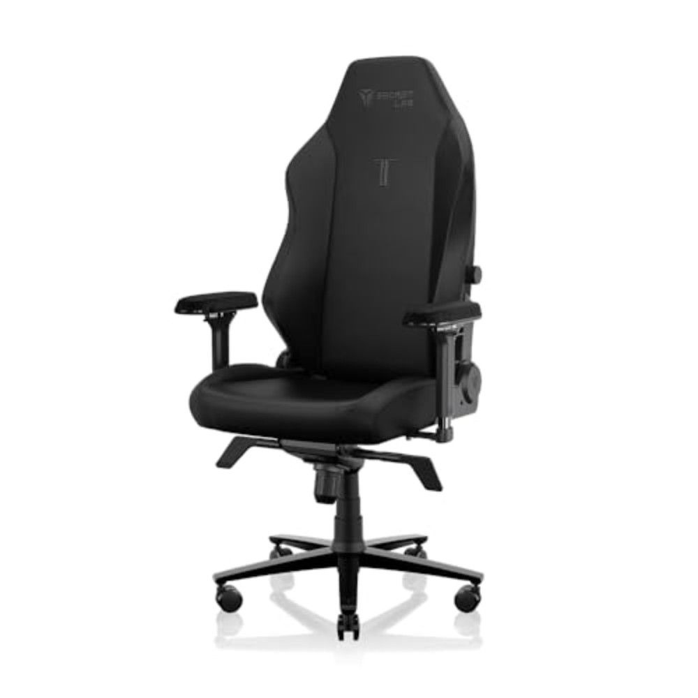 [해외] [Secretlab] TITAN NanoGen 블랙 하이브리드레더 게이밍체어