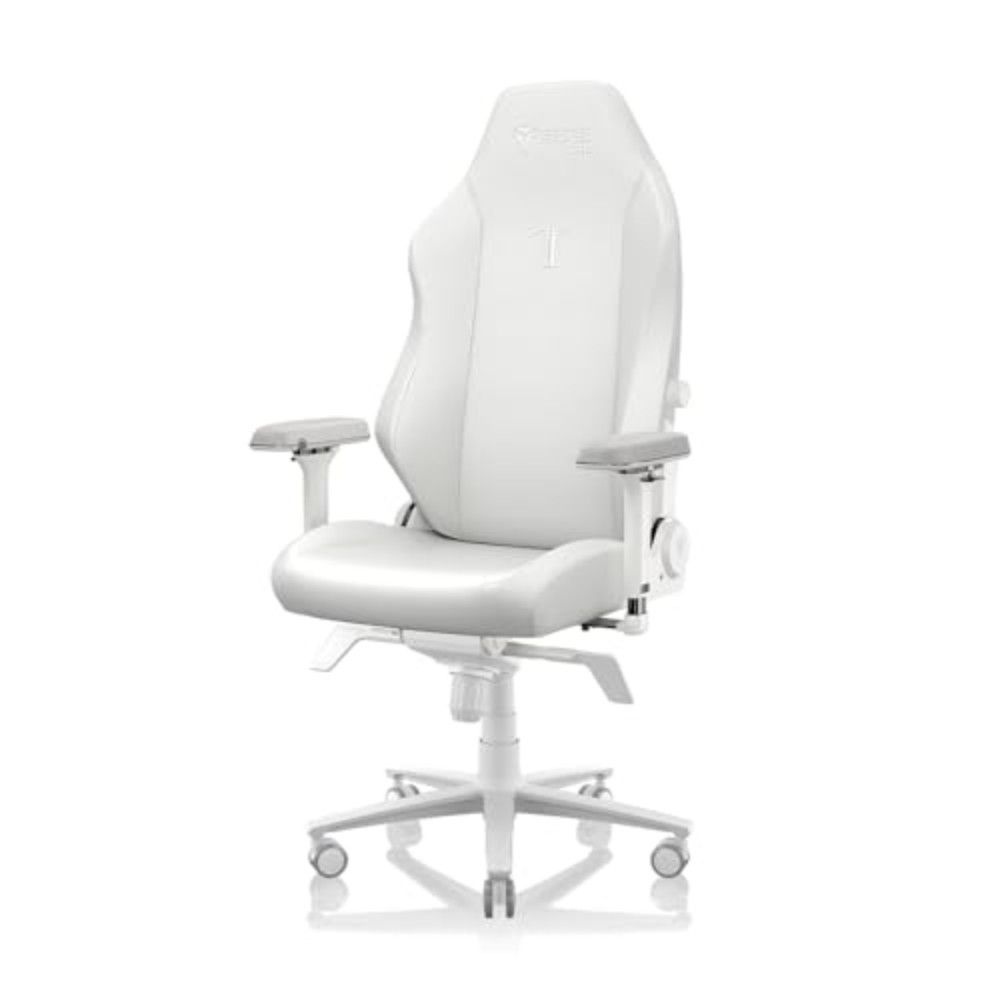 [해외] [Secretlab] TITAN NanoGen 화이트 하이브리드레더 게이밍체어 R