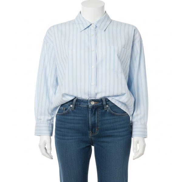 미쏘 스트라이프 랩 셔츠_MIWYWG401B 621316