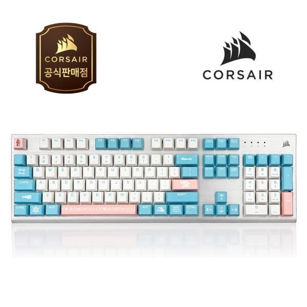UnKnown CORSAIR 유선 기계식 키보드, K60 RGB Pro Sweet Sky 104키, 비올라축, 영문자판 스윗스카이 USB