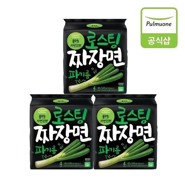 [풀무원] 로스팅짜장면 파기름 420g (105gx4개입) (420g)X3개15594520587757
