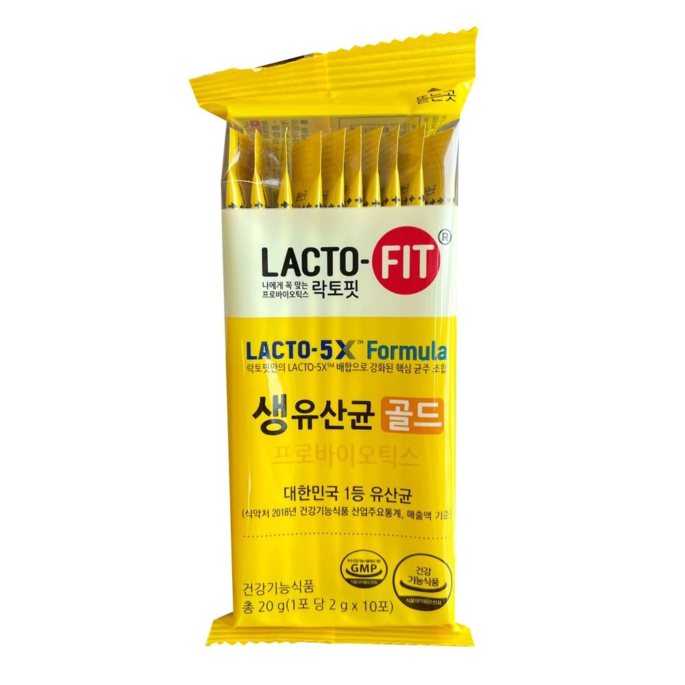 락토핏 종근당건강 락토핏 생유산균 골드 2g x 10포 1개 / 써클