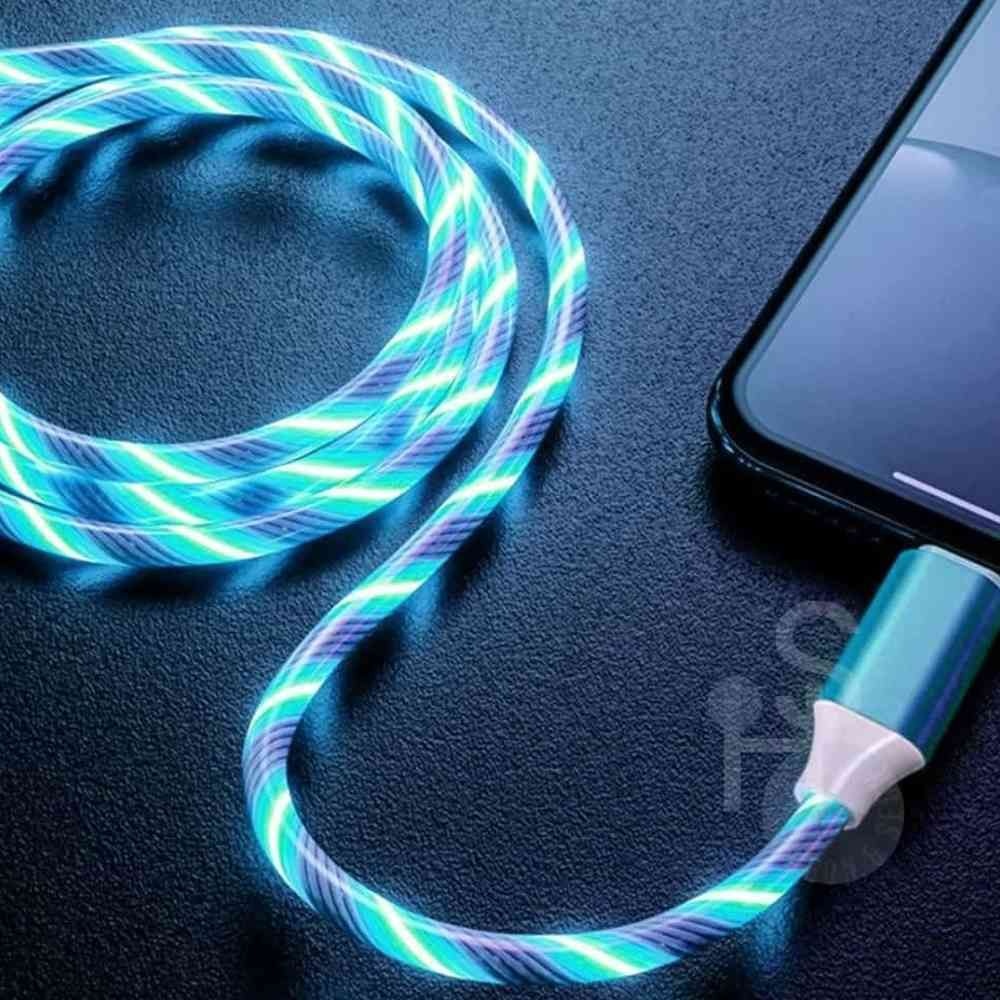 이헌 LED C고속케이블 2M 블루 핸드폰케이블 예쁜충전케이블 충전기C타입 휴대폰케이블 노트북충전기