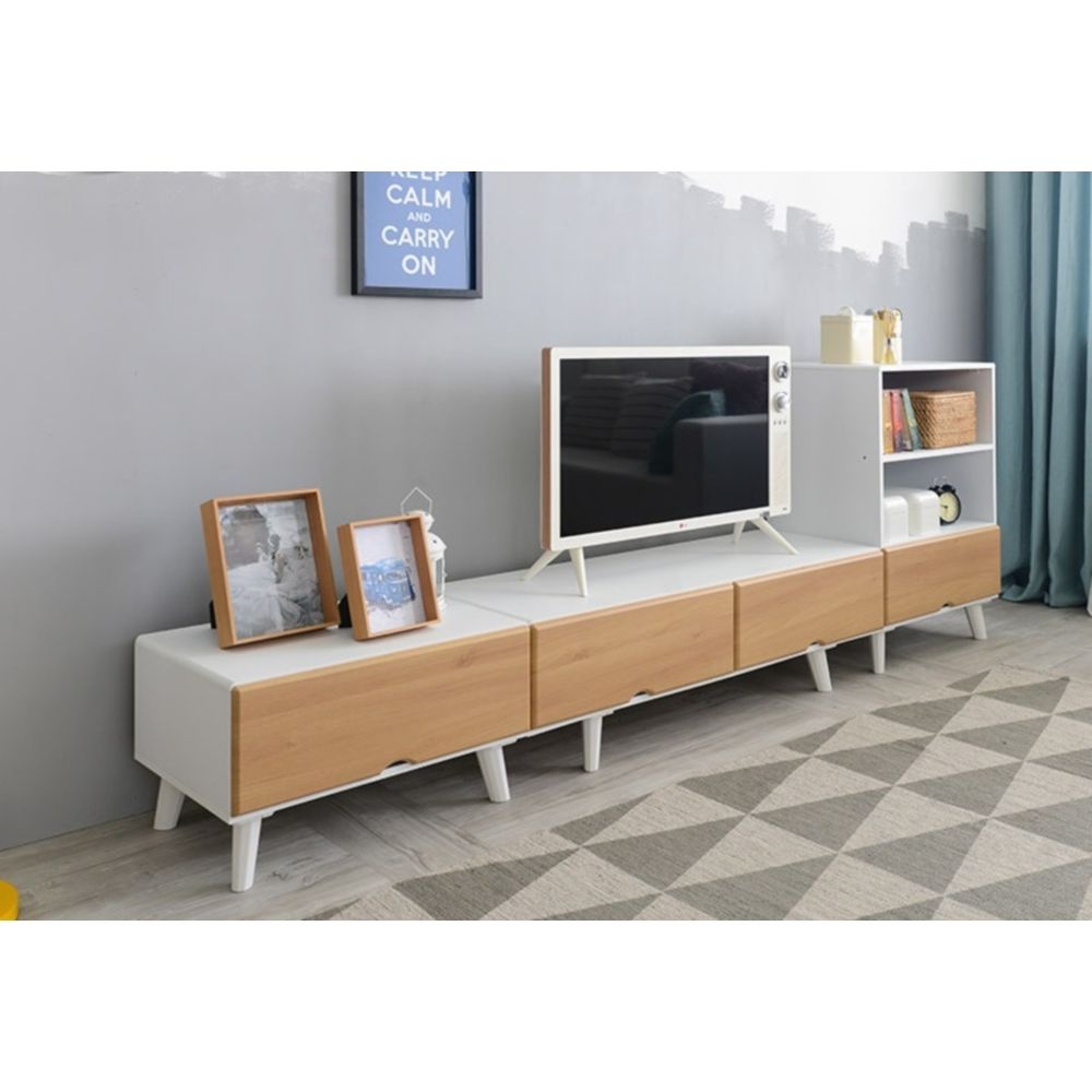 자취방 모던 심플 TV모니터다이 수납장(6컬러) 포인트 인기 예쁜 폭좁은 AV