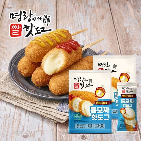 명랑시대외식청년창업협동조합 [명랑핫도그] 통모짜 핫도그 720g x 2팩 (16개입)