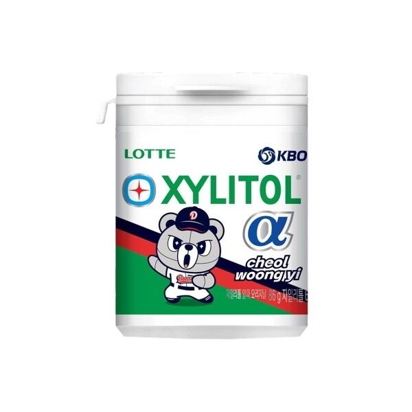 [롯데웰푸드] KBO X 자일리톨 알파 86g (두산 베어스) x4개