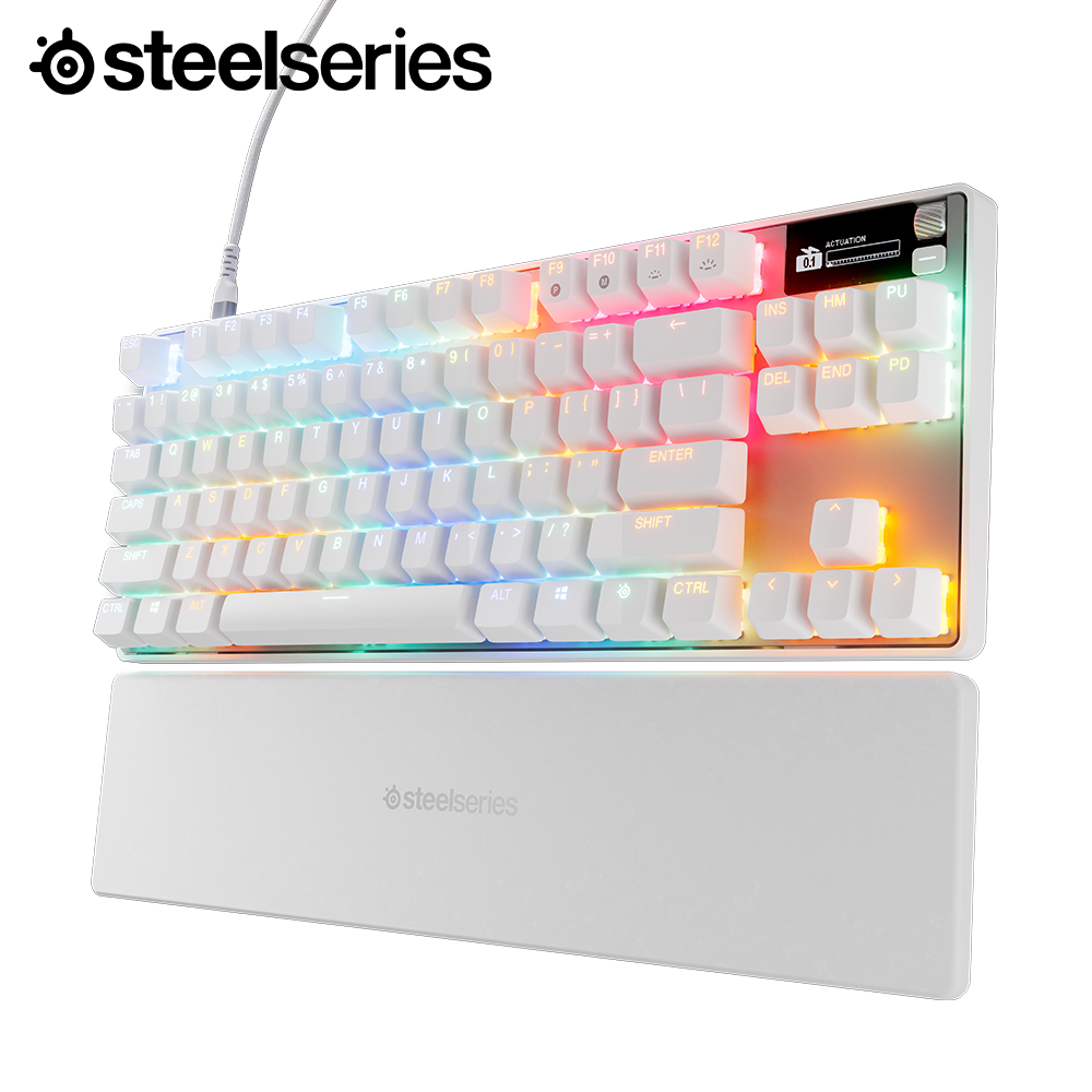 스틸시리즈 Apex Pro Gen 3 자석축 게이밍 키보드 화이트/TKL/영문자판, 마그네틱축