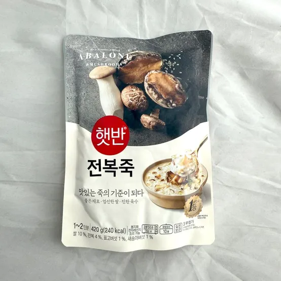 비비고죽 CJ 햇반 소프트밀 전복죽 420g