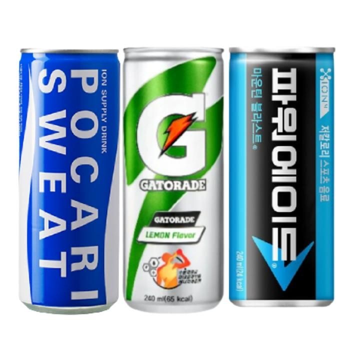 [취향저격] 240ml 이온음료 3종 혼합 / 포카리스웨트+게토레이+파워에이드