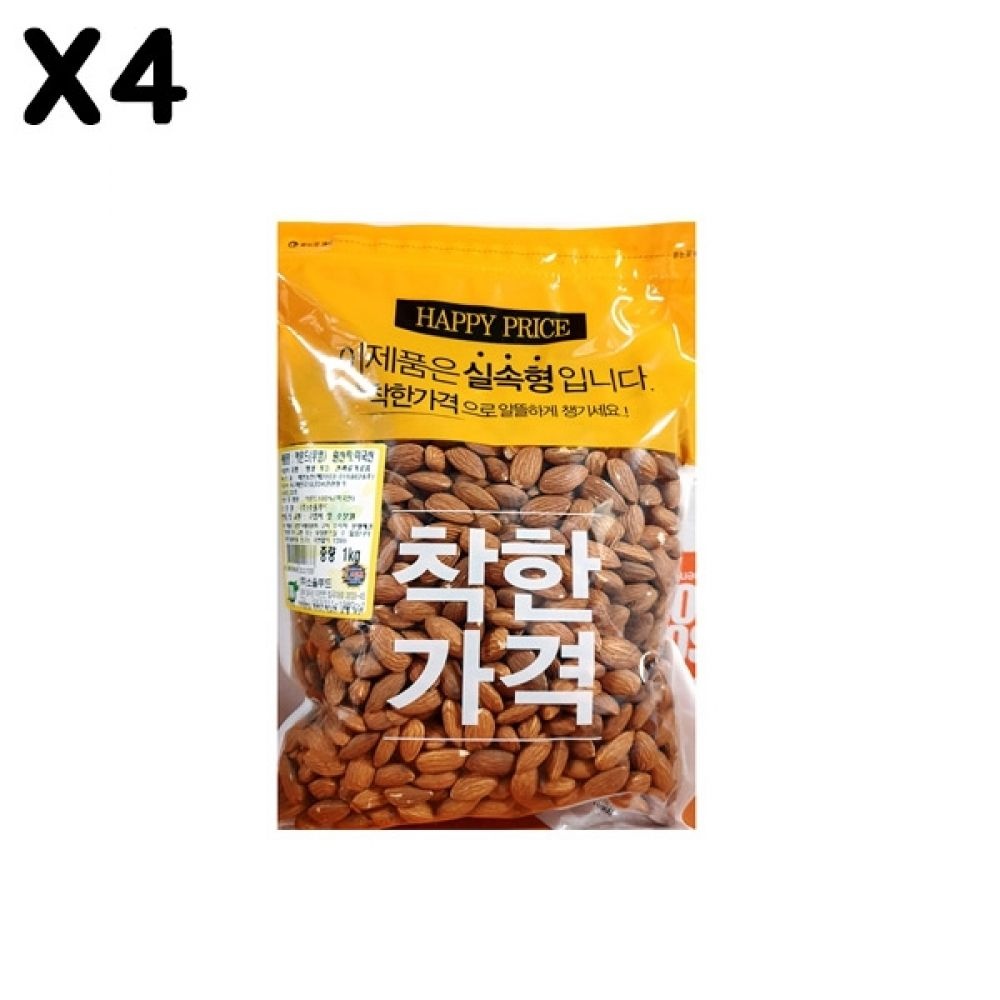 FK 구운아몬드(맛깔 무염 1K)X4