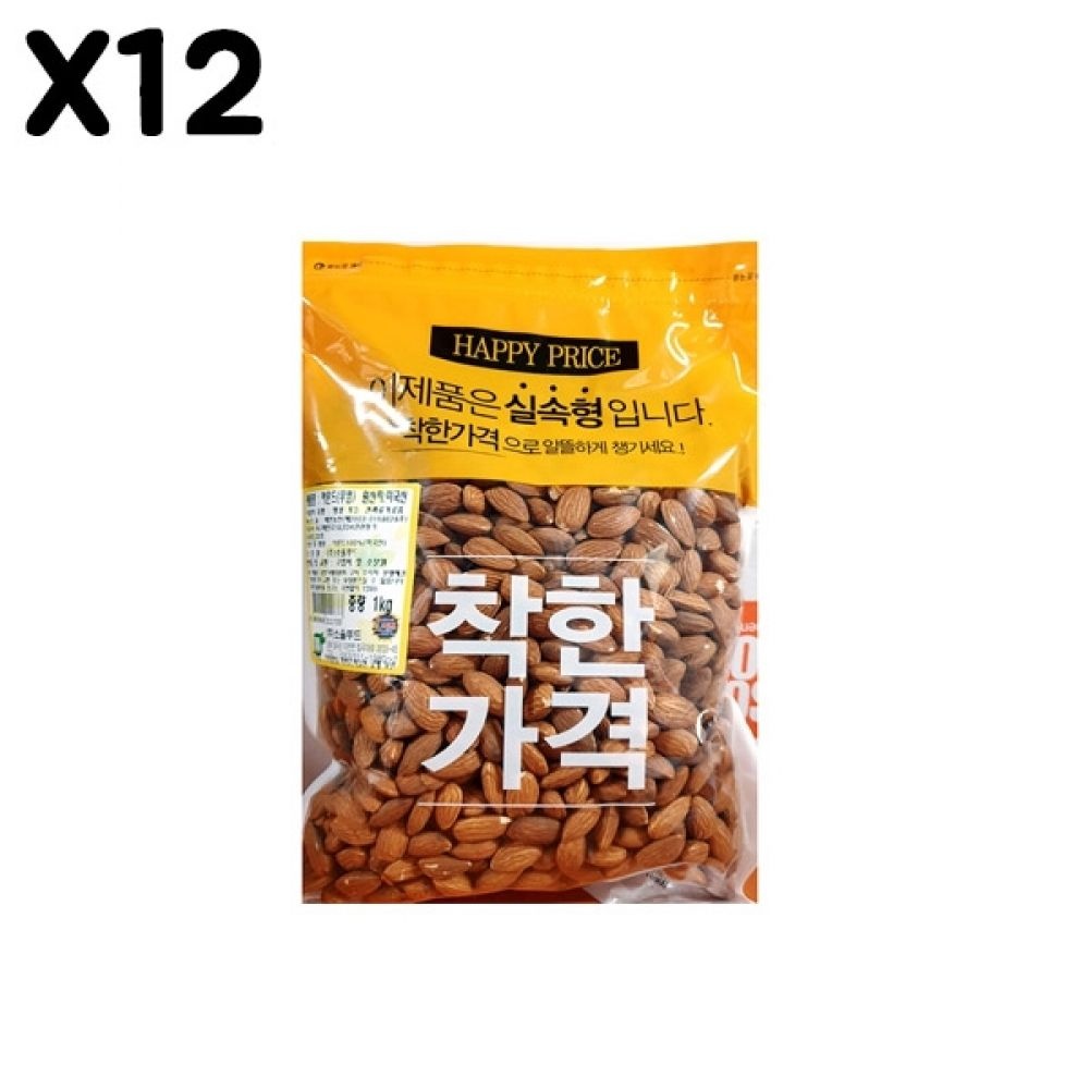 FK 구운아몬드(맛깔 무염 1K)X12
