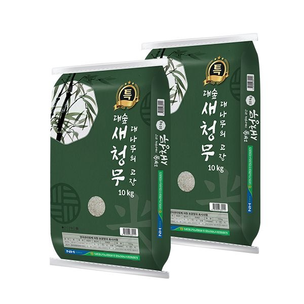 담양군농협 대숲맑은 담양쌀 새청무 10kg+10kg 특등급