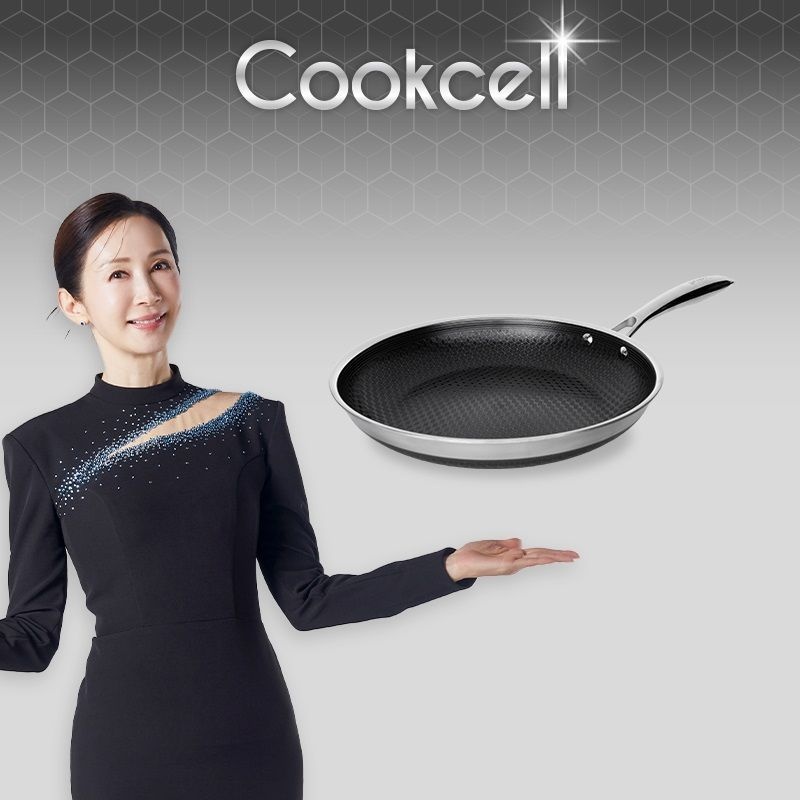 쿡셀 전인화의 블랙큐브 쿡셀 홀로그램 큐브 프라이팬 28cm[35430681]