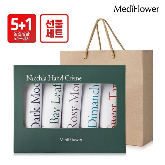 메디플라워 [5개구매시+1] 니치아 퍼퓸 핸드크림 5종세트+쇼핑백