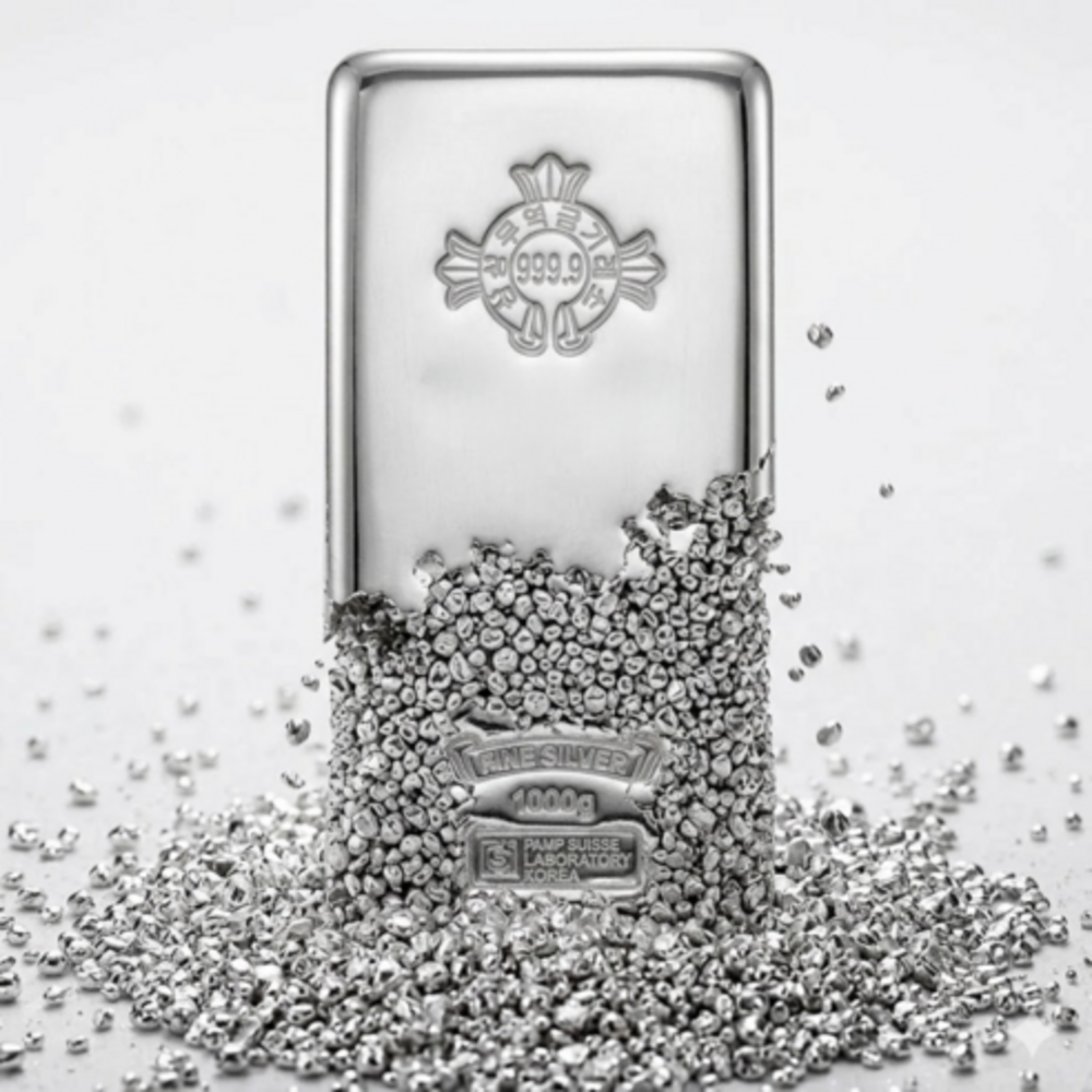 [삼성무역금거래소 특가] 진공 순은 실버바 1000g 1kg 포나인 999.9 홀마크 주물은 은테크