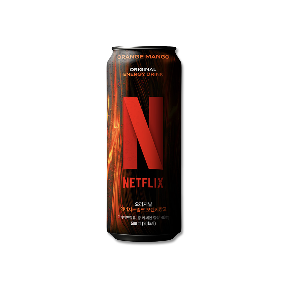 넷플릭스 에너지오렌지망고 고카페인 캔음료 500ml x 4개