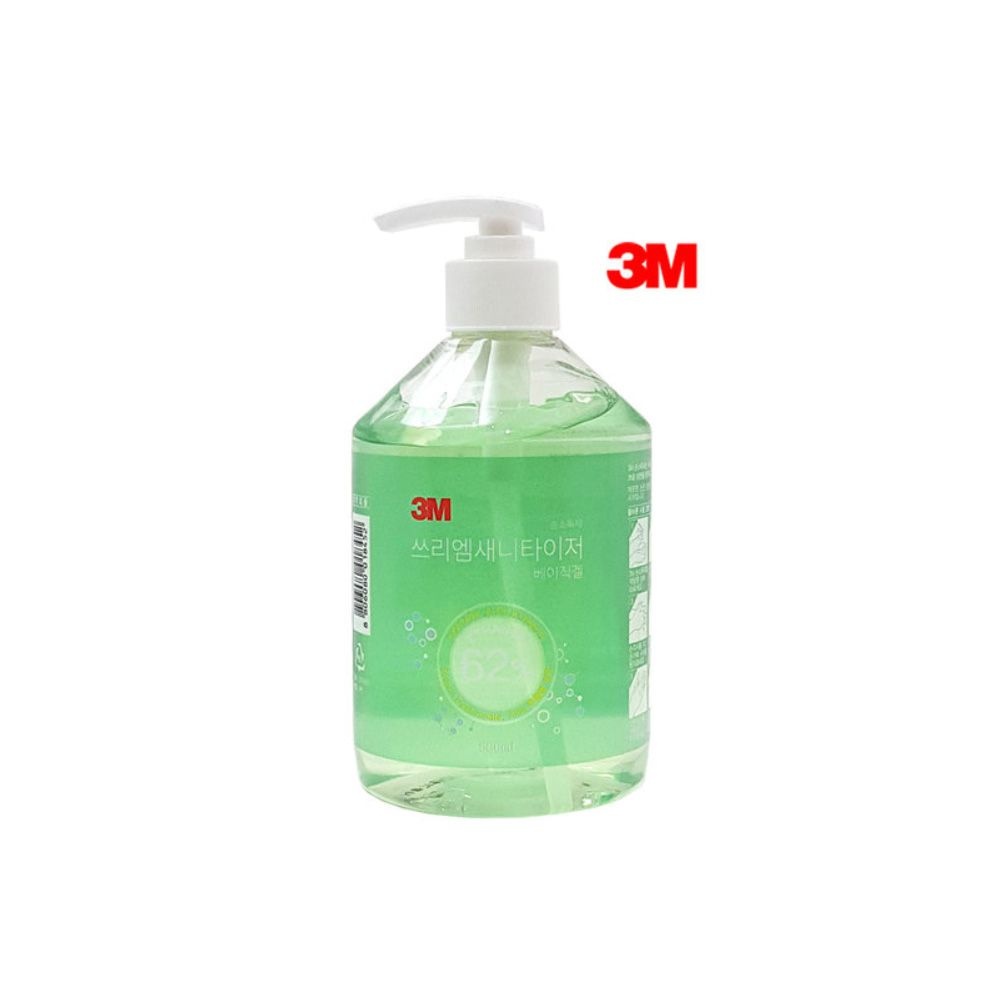 3M 3M 품위있는 속시원한 청결한 베이직겔 새니타이저 9262 소독 병원 62 3M손소독제 손세정제 한국3M 500ml