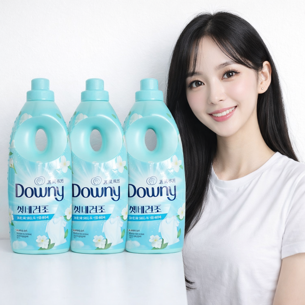 다우니 엑스퍼트 실내건조 프레시 클린 초고농축 섬유유연제 본품 1L 3개
