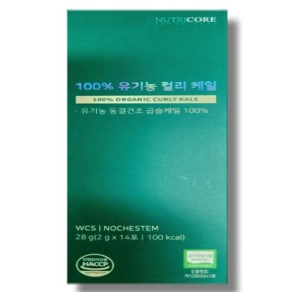 [건강나라] 뉴트리코어 100 유기농 컬리 케일 2g x 14포 1개