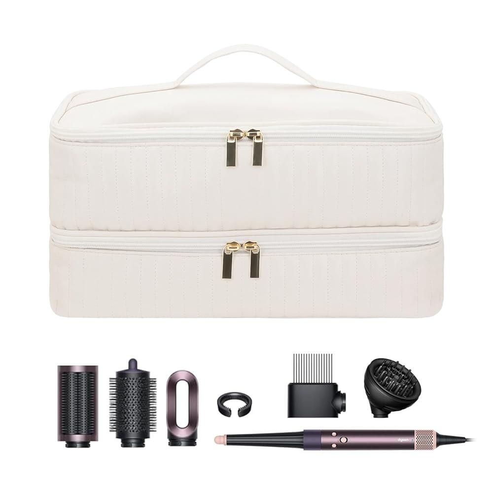 [해외] Boweike 다이슨 에어랩 ID와 호환 여행용 케이스 스타일러 부속품과 이중 레이어 휴대용 Shark Flexstyle/Flexfusion용 보관