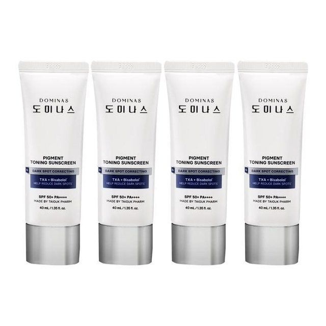 도미나스 피그먼트 토닝 선스크린 rx 알파비사보롤 40ml 4개 Ss