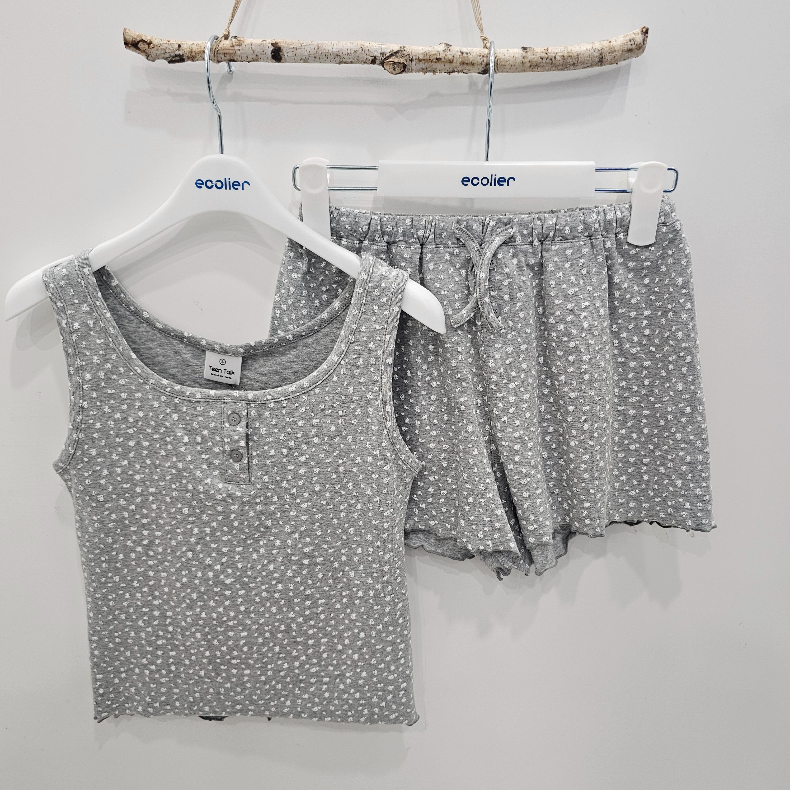 에꼴리에 [모다아울렛][에꼴리에][시흥모다] 에꼴리에 주니어 프린트 나시티  파자마 세트 26OP754_SH 시흥점