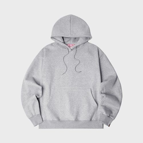 헬븐 무지 오버핏 기모 후드 그레이 MOH4 0HV 1920697