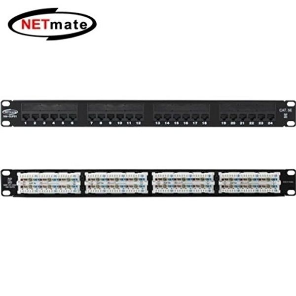 고품질 SUP01 판넬 24포트 1U 패치 넷메이트 CAT.5E 모듈 랜자재 통신자재 랜공사자재 케이블정리 WFLXA58