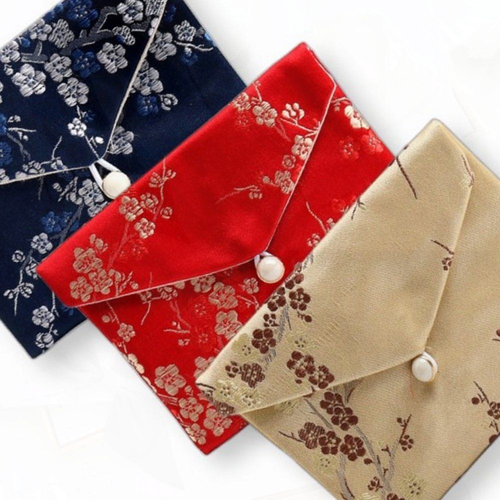 동전지갑 복주머니 전통 한복 비단 여행 명절 포켓 자수