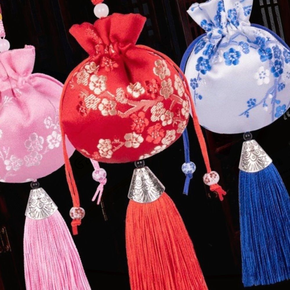 복주머니 미니 전통 추석 명절 태슬 한복 선물 장식 비단