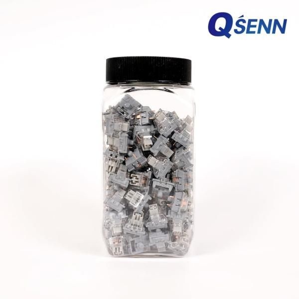 오테뮤 기계식 축교환스위치, 오테뮤 케이스 100개 패키지 저소음 톰축 택타일 3핀 40G