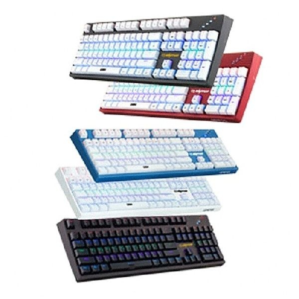 CJ ENM 유선 기계식 키보드, ONG ENTUS, OGN-K550GC GenesisⅠ축교환, 광축클릭 버건디 USB