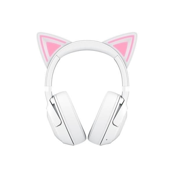 RAZER 헤드셋 무선 헤드셋 크라켄 키티 Kraken Kitty V2 BT 블루투스 스트리밍 RGB지원 정품 화이트