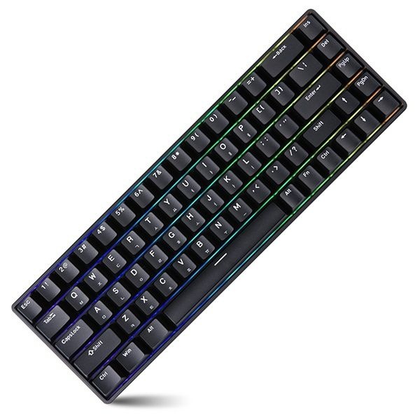 UnKnown 몬스타기어 유선 기계식 미니 키보드, 가츠 스팅68 LITE 자석축 래피드트리거 블랙