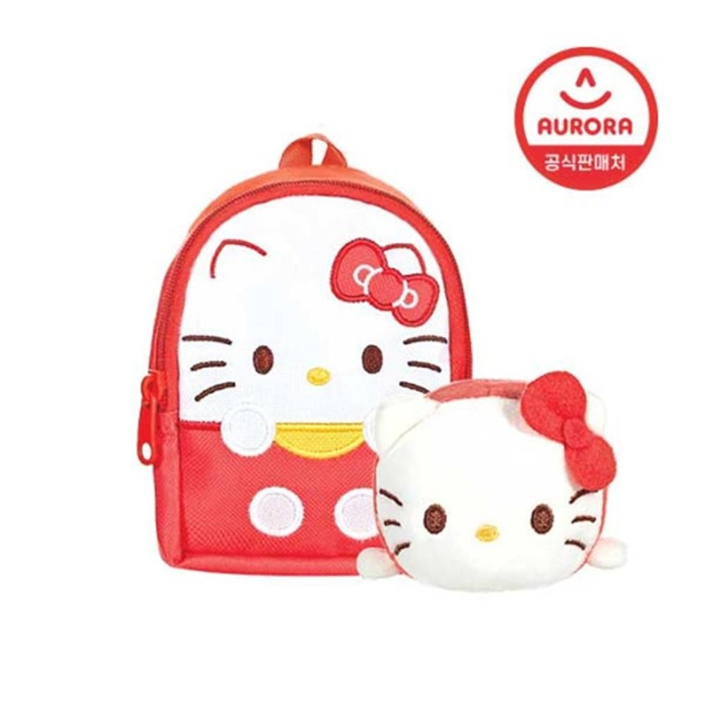 오로라 산리오 가방에 쏙 디저트 헬로키티 걸이 이어폰케이스 열쇠고리 홍보용 미니파우치 백참