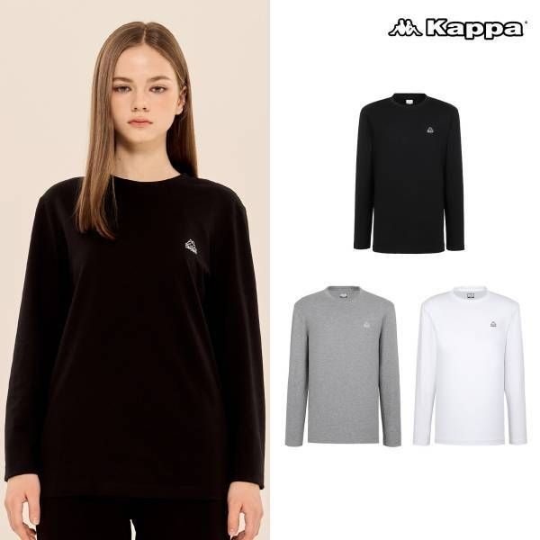 다다씨앤씨(주) [카파] 코튼 긴팔 티셔츠 유니 3컬러 택1