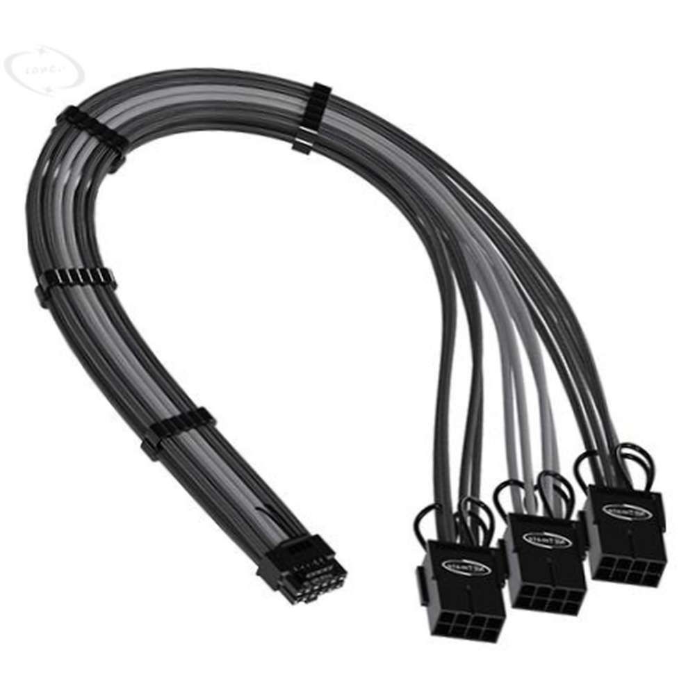 셀커머스협력사 12VHPWR TO PCI-E 8핀X3 슬리빙 케이블 0.3M 컴퓨터케이블 컴퓨터부품 30CM케이블