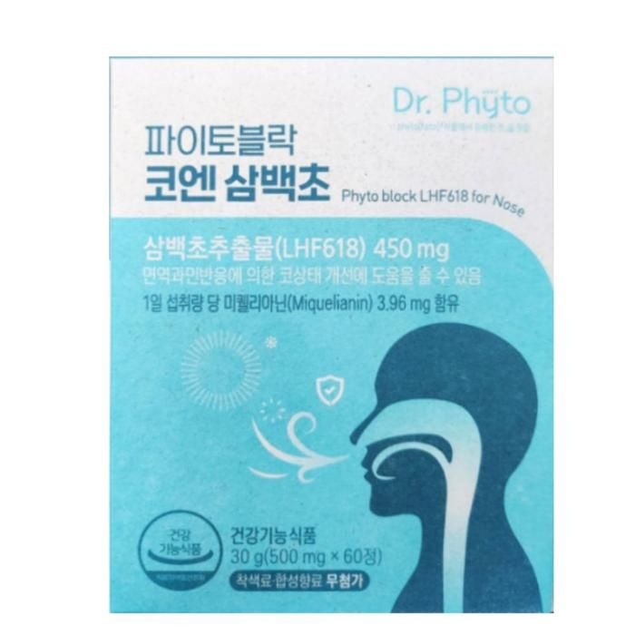 닥터파이토 파이토블락 코엔 삼백초 500mg x 60정 1개
