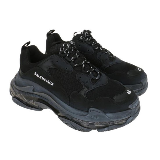 발렌시아가 TRIPLE S CLEAR SOLE 스니커즈 / 541624 W2FB1 1000