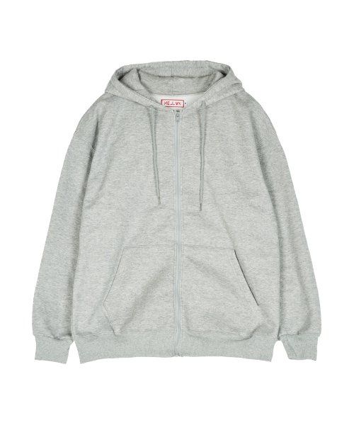 헬븐 무지 기모 후드집업 그레이 MAJ4 0HV 1920602