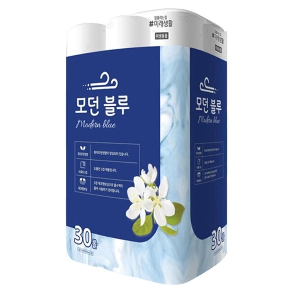 [오늘출발] 한푹 잘풀리는집 3겹데코 30롤 화장지 롤휴지 롤화장지