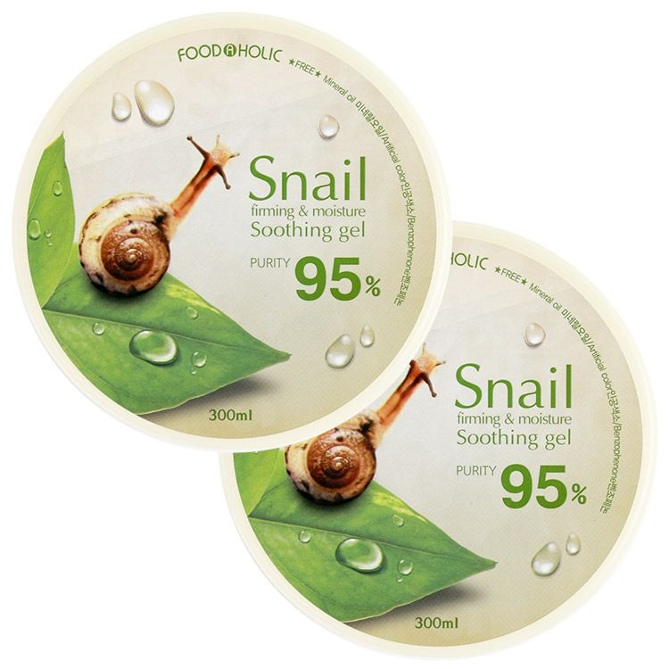 푸드어홀릭 (1+1)푸드어홀릭 탄력 앤 수분 스네일 수딩젤 300ml /달팽이뮤신 수딩겔 보습 탄력크림
