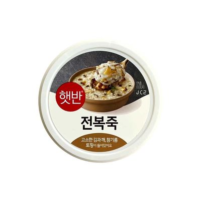 비비고죽 CJ 햇반 전복죽 267g (용기) x 24개