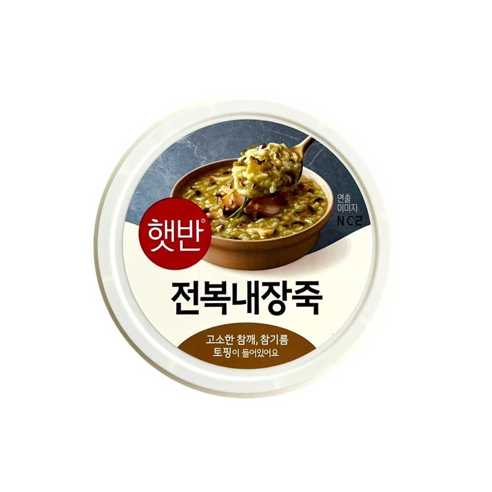 비비고죽 CJ 햇반 전복내장죽 267g (용기) x 6개