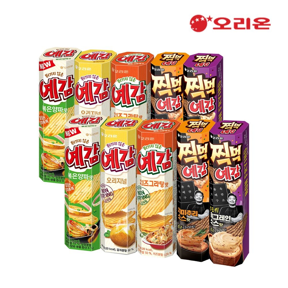 [롯데온] 오리온 예감 76g 5종 10개 (12,530원/무료)