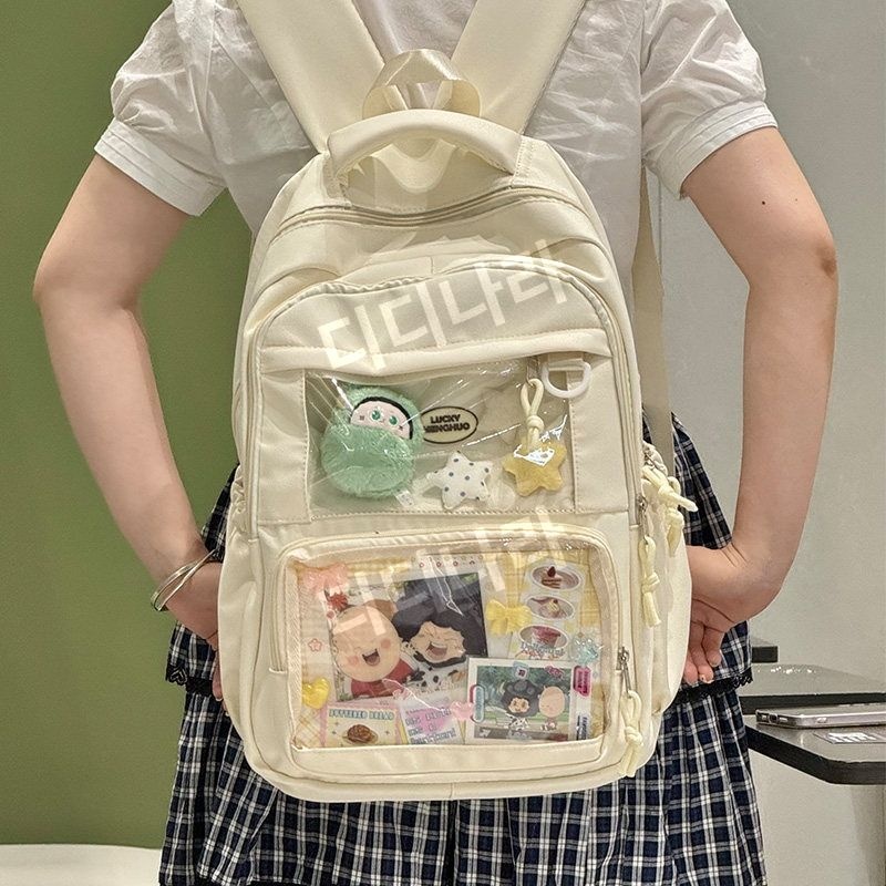 [해외] 이타백 베낭 백팩 굿즈 뱃지 투명 데코백 투명가방 오타쿠 씹덕 가방 덕질