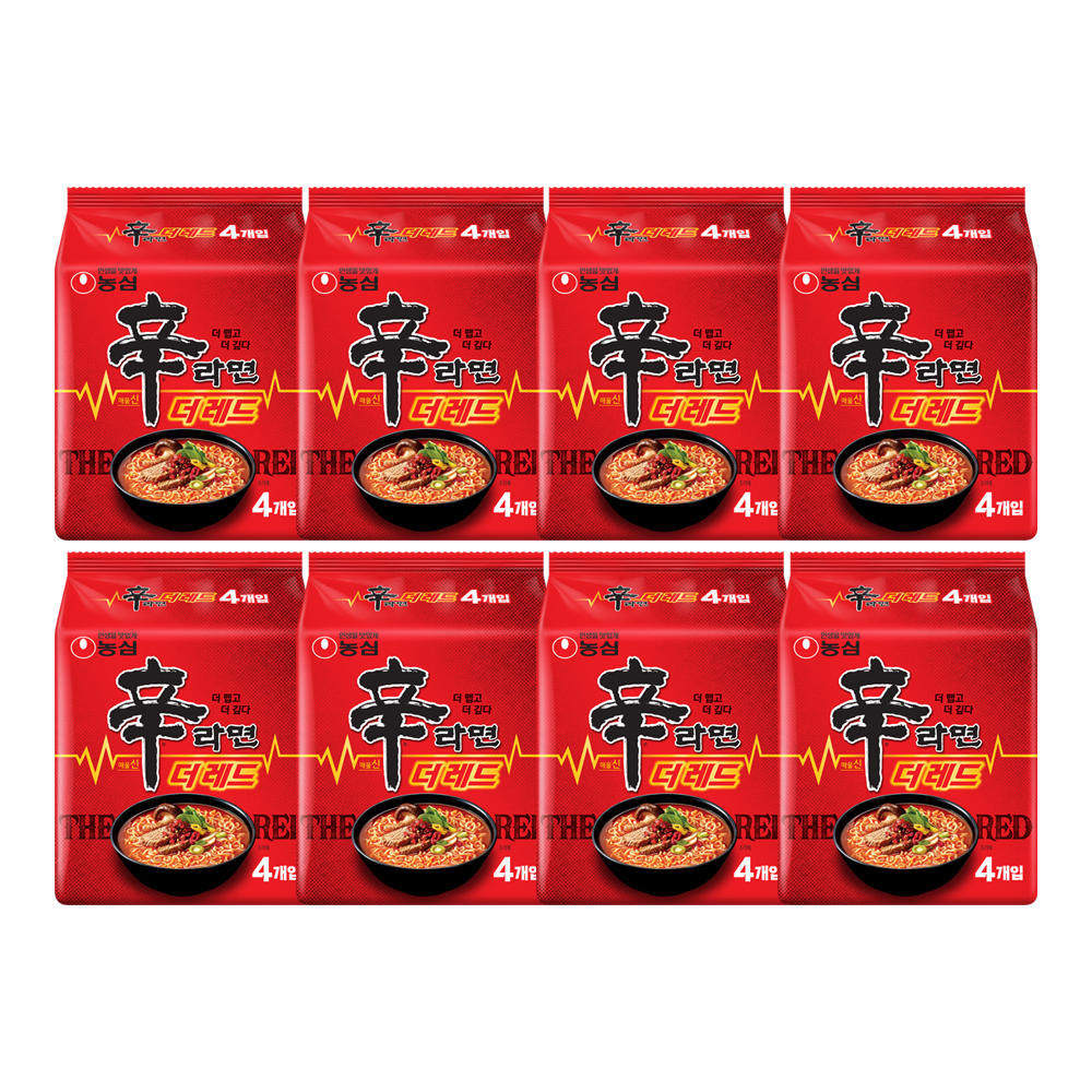 농심 신라면더레드 125g, 32개