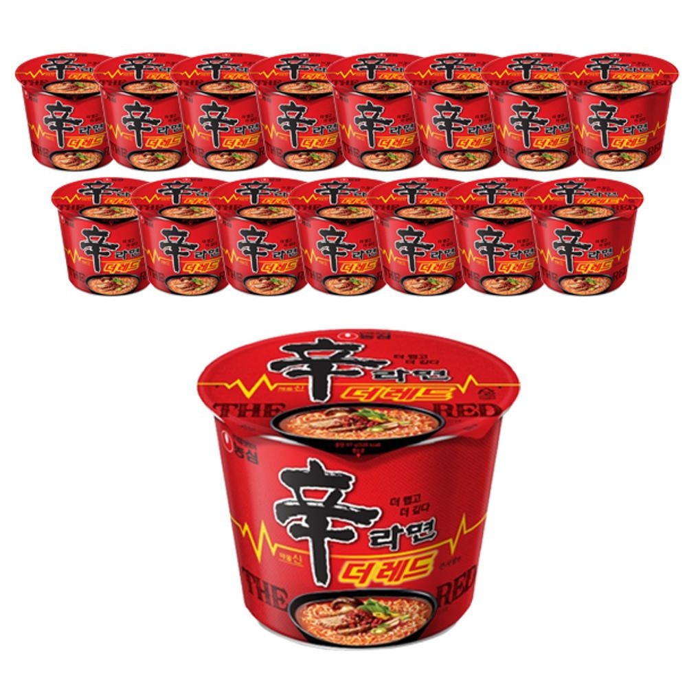 농심 신라면더레드큰사발, 117g, 16개